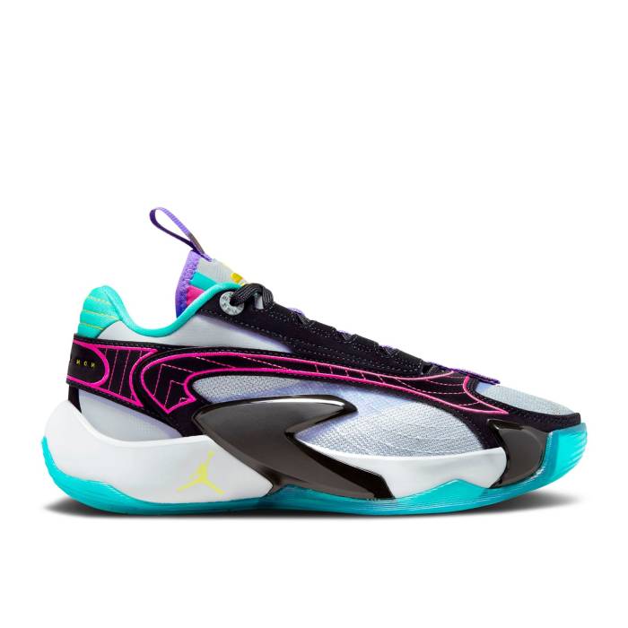 ナイキ　エアジョーダン Air Jordan 【 Jordan Luka 2 Gs 'All-Star' Youth Wolf Grey/Black/Hyper Jade/Speed Yellow 】 ジュニア キッズ 灰色 グレー 黒色 ブラック 翡翠・ジェード Speed スピード yellow 黄色・イエロ