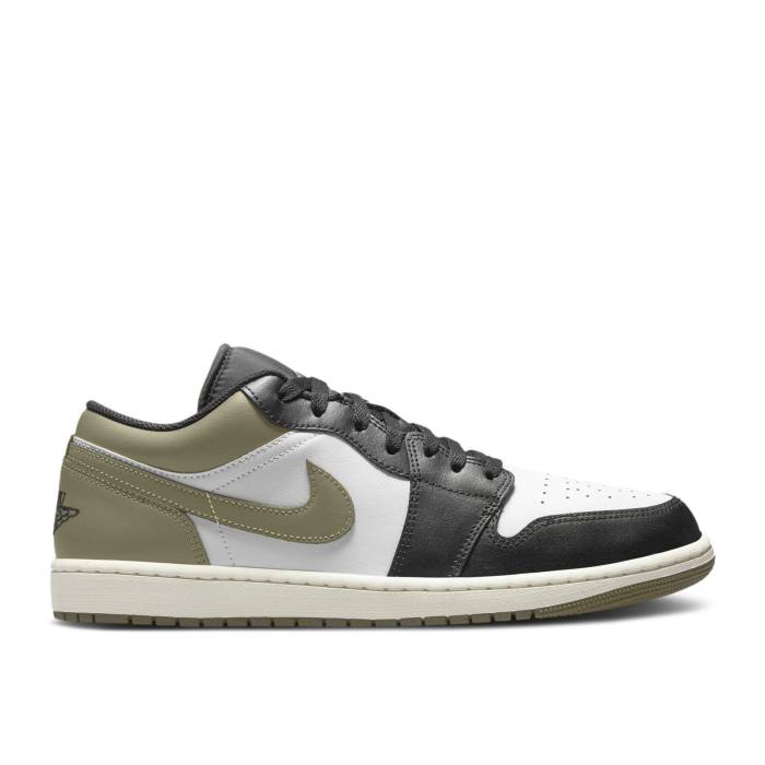 ナイキ エアジョーダン Air Jordan 【 Jordan 1 Low Medium Olive Men Black/Medium Olive/White 】 メンズ 黒色 ブラック olive オリーブ 白色 ホワイト