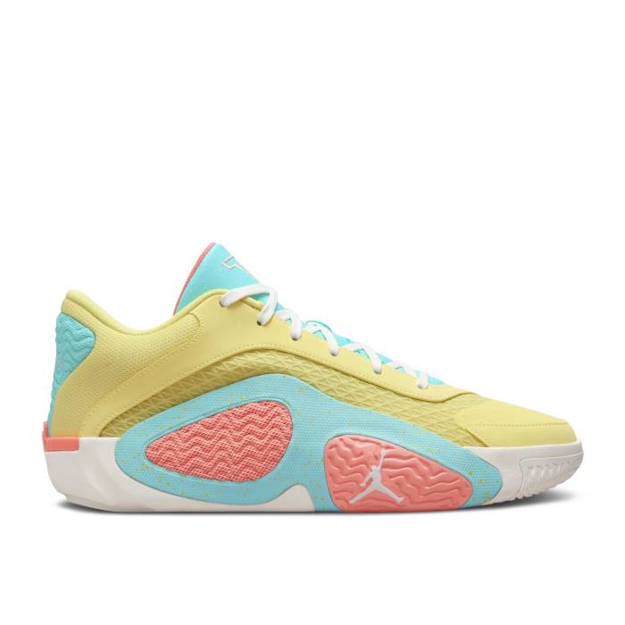 ナイキ エアジョーダン Air Jordan 【 Jordan Tatum 2 \u0027Lemonade\u0027 Men Light Zitron/Sail/Aurora Green/Atomic Pink 】 メンズ green 緑・緑であること pink サクラ色