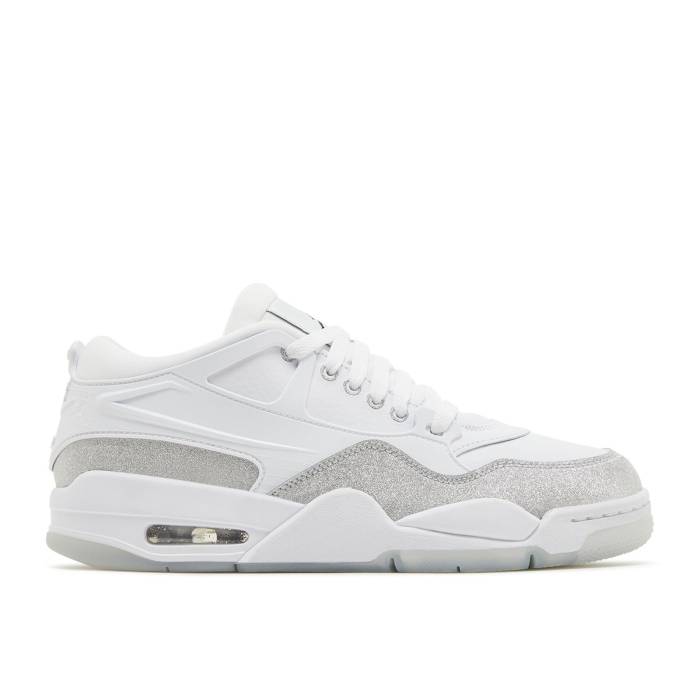 ナイキ エアジョーダン Air Jordan 【 Wmns Jordan 4 Rm \u0027White Silver Glitter\u0027 Women White/Metallic Silver 】 Silver しろがね色・しろがね色 レディース 白いこと 白いこと Silver しろがね色・しろがね色