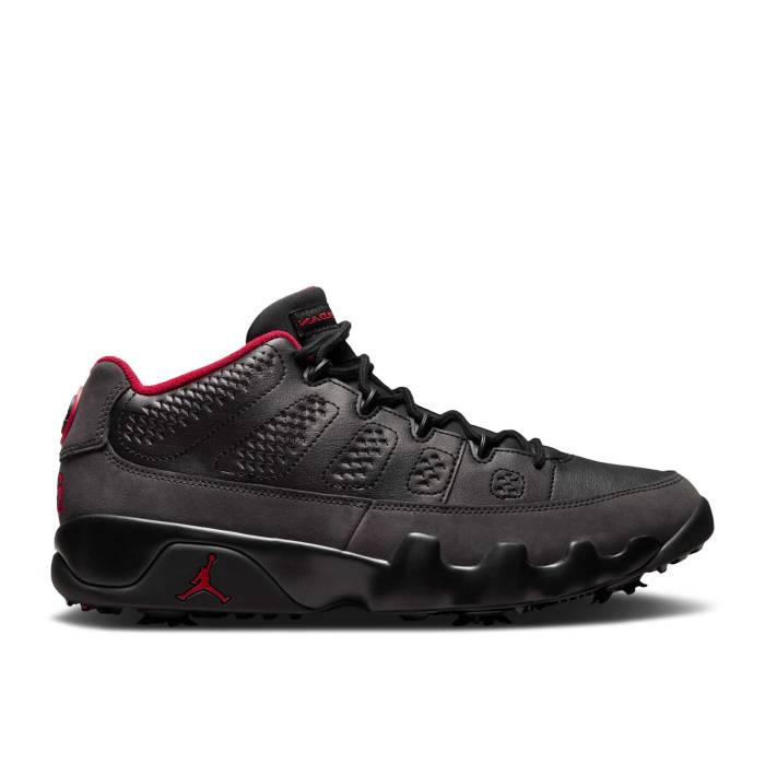 ナイキ エアジョーダン Air Jordan 【 Jordan 9 Low Golf \u0027Charcoal\u0027 Men Black/Dark Charcoal/True Red 】 golf ゴルフ メンズ 黒いこと 黒いこと 濃灰色 Red 赤・赤いこと