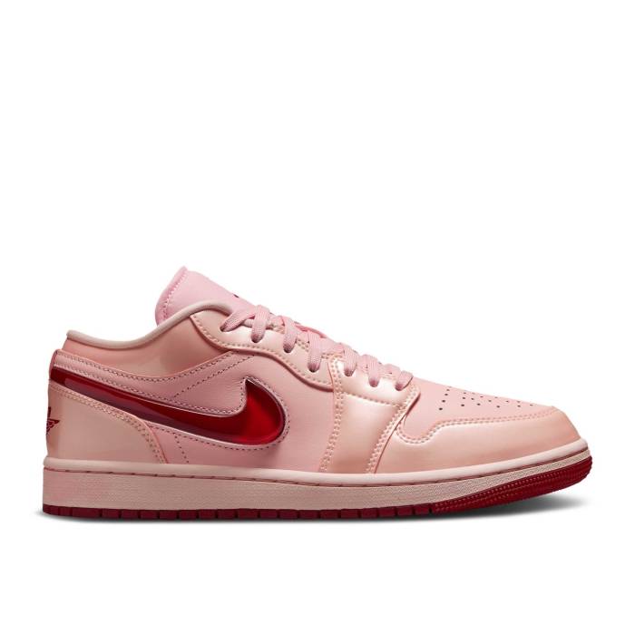 ナイキ エアジョーダン Air Jordan 【 Wmns Jordan 1 Low Patent Valentine Day Women Washed Coral/Washed Coral/Gym Red 】 レディース Red 赤・レッド