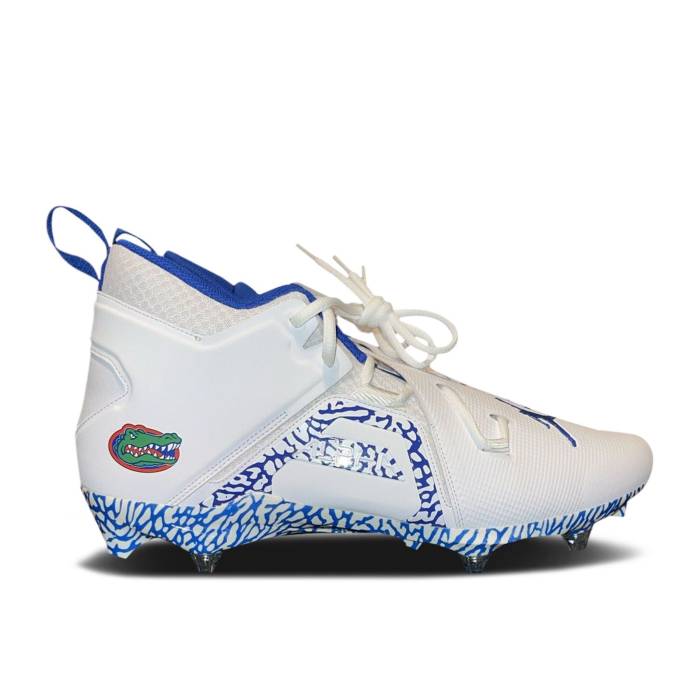 ナイキ エアジョーダン Air Jordan 【 Jordan Alpha Menace Pro 3 D \u0027Florida Gators\u0027 Pe Men White/Game Royal/University Orange 】 アルファ 労働者階級 メンズ 白いこと 白いこと Game 力くらべ orange 橙・オレンジ色