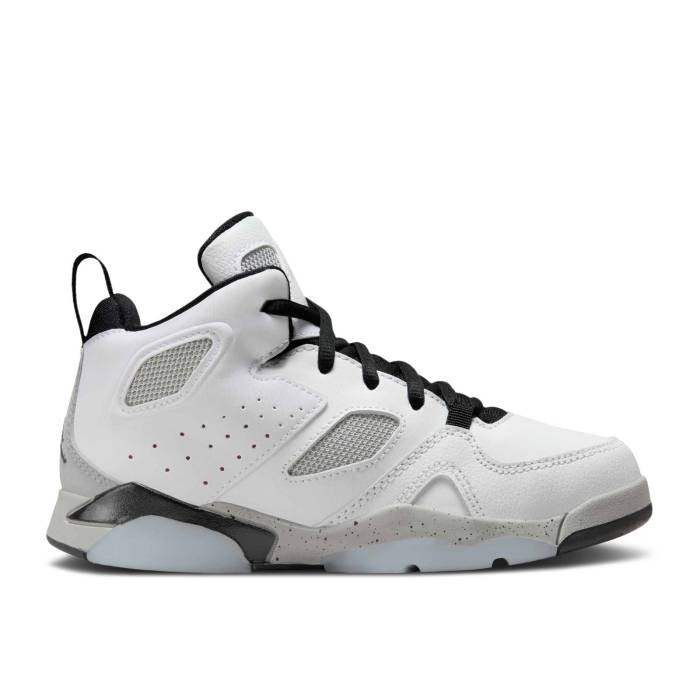 ナイキ エアジョーダン Air Jordan 【 Jordan Flight Club 91 Ps 'White Metallic Silver' Youth White/Black/Metallic Silver/Gym Red 】 Flight フライト クラブ ジュニア キッズ 白色 ホワイト 黒色 ブラック Silver 銀色・|スニケス