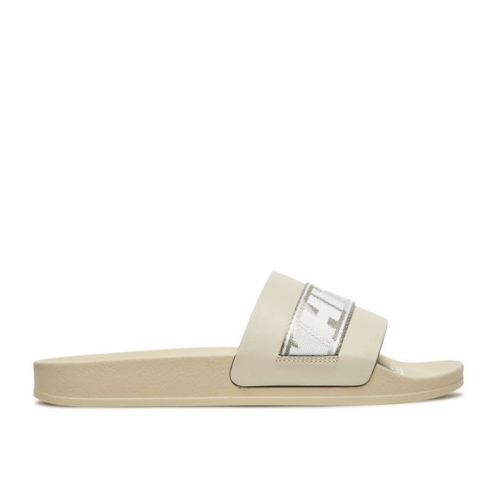 象牙色 Off-White 【 Industrial Sliders \u0027Grey\u0027 Men Grey/Grey 】 サンダル メンズ 薄墨色 薄墨色