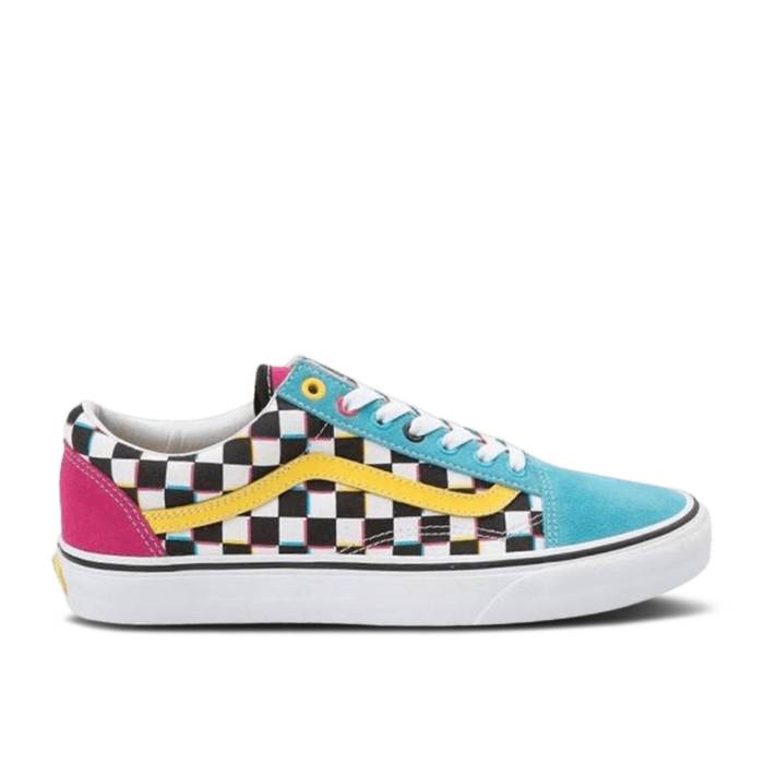 ヴァンズ Vans 【 Old Skool 'Crazy Checks' Men Multi/White 】 メンズ 白色 ホワイト