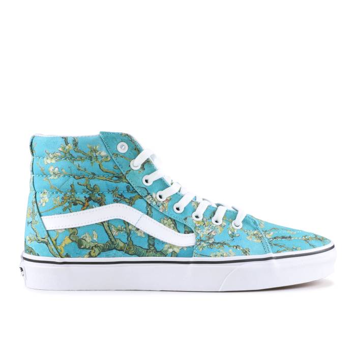 ヴァンズ Vans 【 Vincent Van Gogh X Sk8-Hi \u0027Almond Blossom\u0027 Men Almond Blosson/True White 】 滑るご機嫌 メンズ 白いこと 白いこと