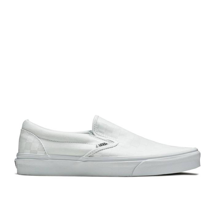 ヴァンズ Vans 【 Classic Slip-On \u0027White Checkerboard\u0027 Men True White/True White 】 古典派音楽 slip-on スリッポン メンズ 白いこと 白いこと