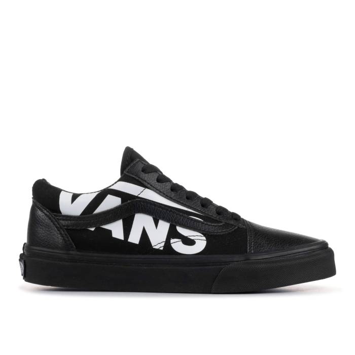 ヴァンズ Vans 【 Old Skool Big Logo Men Black/True White 】 メンズ 黒色 ブラック 白色 ホワイト