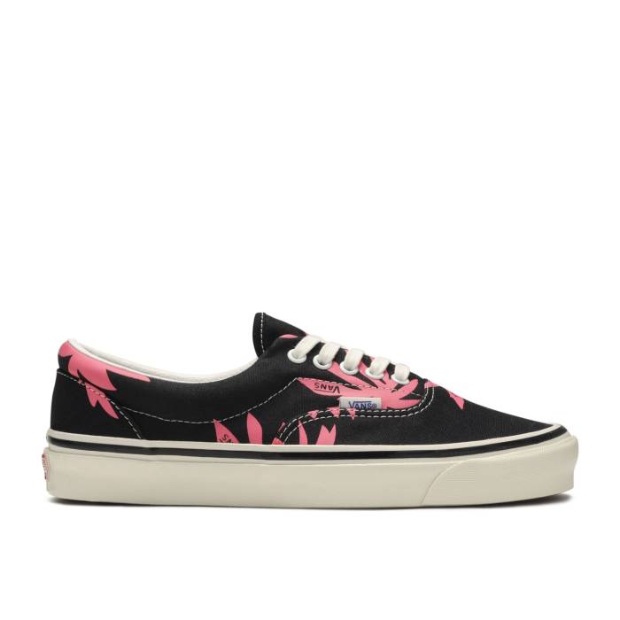 ヴァンズ Vans 【 Era 95 Dx \u0027Summer Leaf\u0027 Men Black/Pink 】 メンズ 黒いこと 黒いこと pink サクラ色