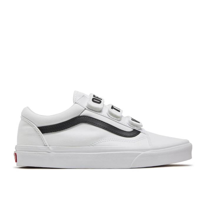 ヴァンズ Vans 【 Old Skool V Off The Wall - White Men True White/Black 】 メンズ 白色 ホワイト 黒色 ブラック