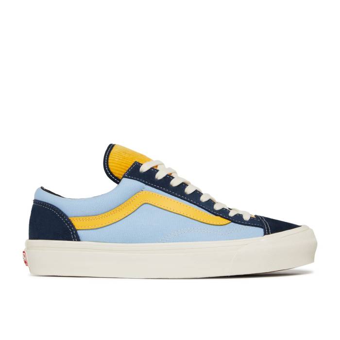 ヴァンズ Vans 【 Og Style 36 Lx \u0027Placid Blue\u0027 Men Black Iris/Placid Blue/Daffodile 】 メンズ 黒いこと 黒いこと 青味 青み