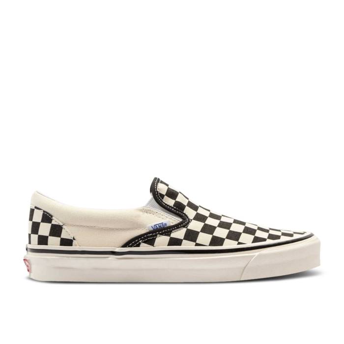 ヴァンズ Vans 【 Classic Slip-On 98 Dx \u0027Anaheim Factory - Checkerboard\u0027 Men Checkerboard/Black/White 】 古典派音楽 slip-on スリッポン 製作所 メンズ 黒いこと 黒いこと 白いこと 白いこと