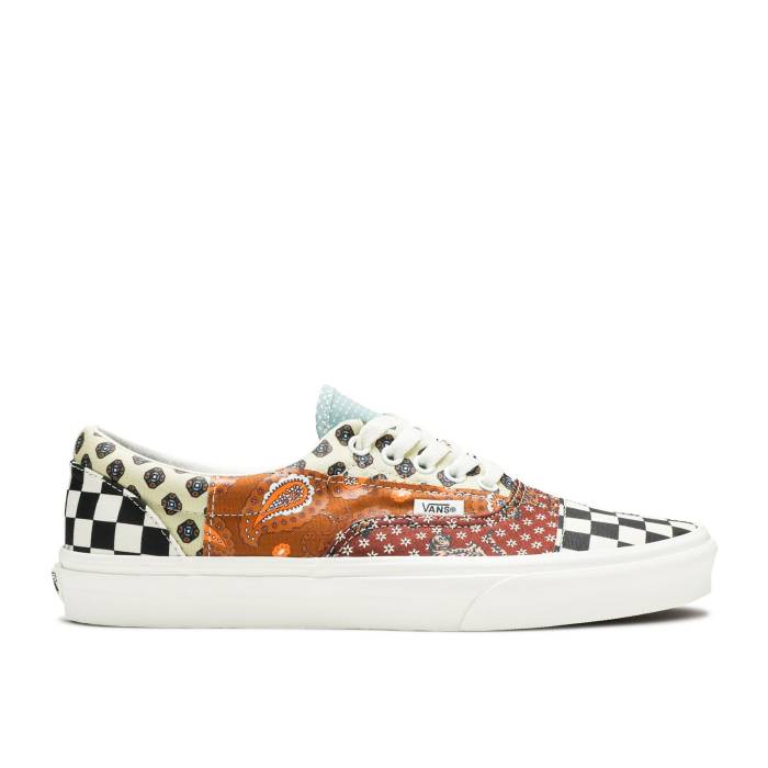 ヴァンズ Vans 【 Era Tiger Patchwork Men Black/True White 】 メンズ 黒色 ブラック 白色 ホワイト