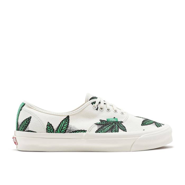 ヴァンズ Vans 【 Og Authentic Lx \u0027Sweet Leaf - White\u0027 Men White/Green 】 オーセンティック メンズ 白いこと 白いこと green 緑・緑であること