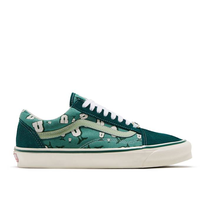 ヴァンズ Vans 【 Undefeated X Og Old Skool Lx \u0027U-Man - Bistro Green\u0027 Men Bistro Green/Marshmallow 】 アンディフィーテッド メンズ green 緑・緑であること