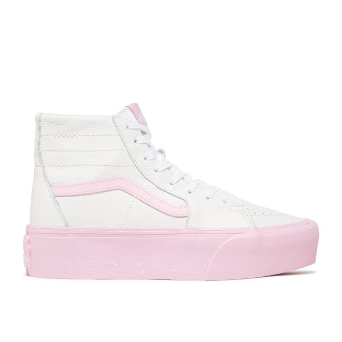 ヴァンズ Vans 【 Barbie X Sk8-Hi Tapered Stackform \u0027White Pink\u0027 Men True White/Pink 】 滑る御機嫌 メンズ 白いこと 白いこと pink サクラ色