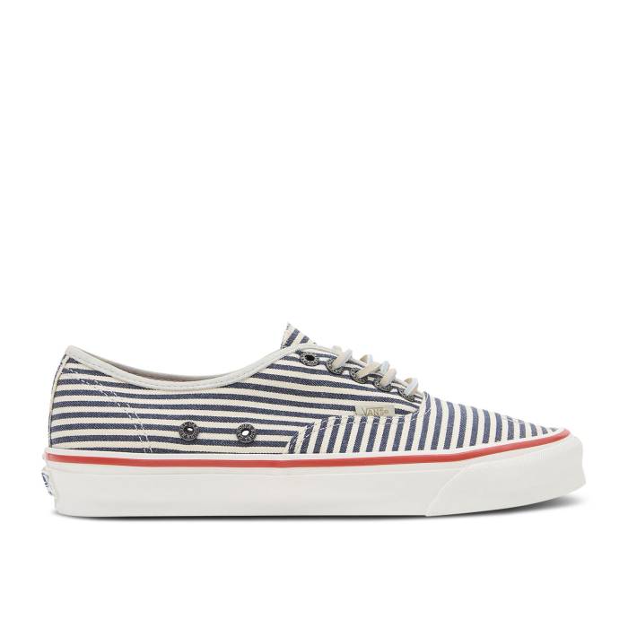 ヴァンズ Vans 【 Nigel Cabourn X Og Authentic Lx \u0027Vintage Stripes\u0027 Men Navy 】 オーセンティック メンズ 紺色 米国海軍