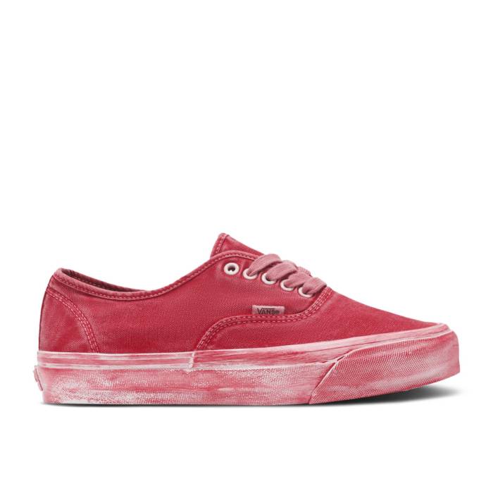 ヴァンズ Vans 【 Premium Authentic 44 \u0027Tomato Puree Red Dip Dyed\u0027 Men Tomato Puree Red 】 Premium 割り増し金 オーセンティック Red 赤・赤いこと メンズ Red 赤・赤いこと