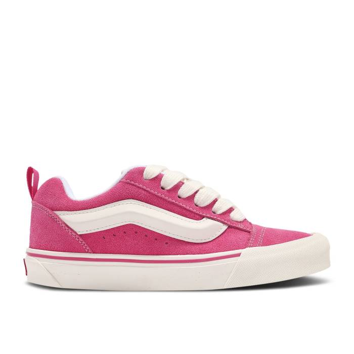 ヴァンズ Vans 【 Knu-Skool \u0027Retro Pink\u0027 Men Pink/True White 】 メンズ pink サクラ色 白いこと 白いこと