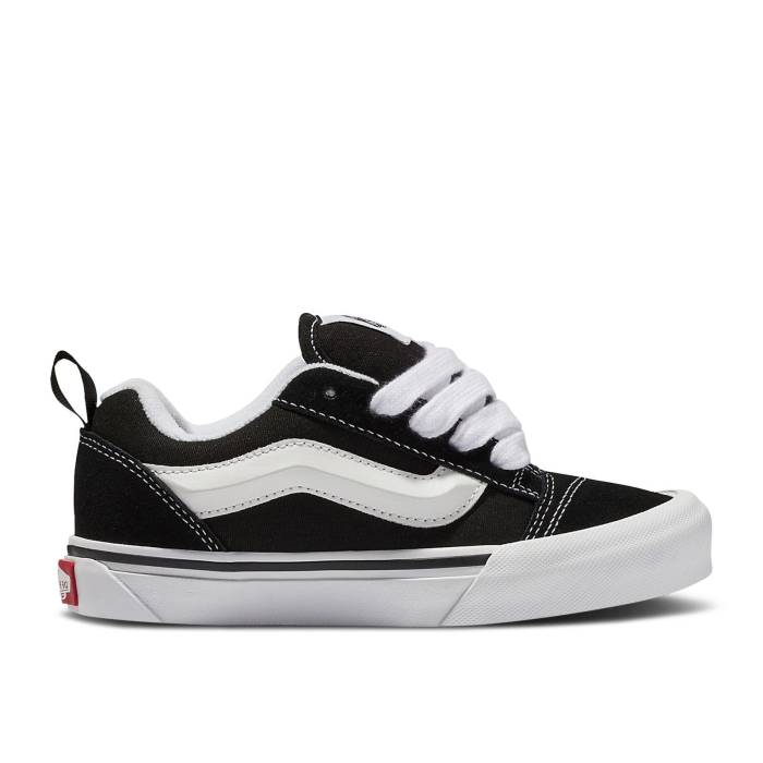 ヴァンズ Vans 【 Knu-Skool Kids 'Black True White' Youth Black/True White 】 ジュニア キッズ 黒色 ブラック 白色 ホワイト|スニケス