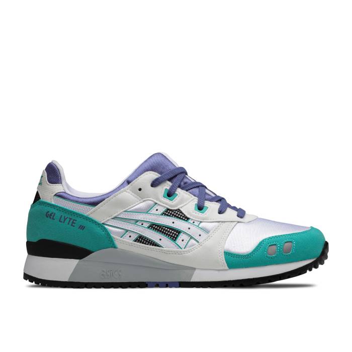 アシックス Asics 【 Gel Lyte 3 Og Retro \u0027Teal\u0027 2020 Men White/Blue 】 レトロ メンズ 白いこと 白いこと 青味 青み