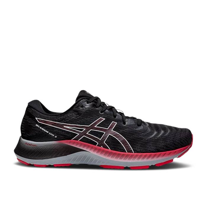 アシックス Asics 【 Gel Kayano Lite 2 Black Pink Men Black/White 】 ライト メンズ 黒色 ブラック 白色 ホワイト