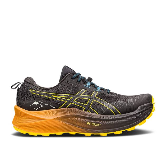 アシックス Asics 【 Trabuco Max 2 Black Golden Yellow Men Black/Golden Yellow 】 マックス メンズ 黒色 ブラック yellow 黄色・イエロー