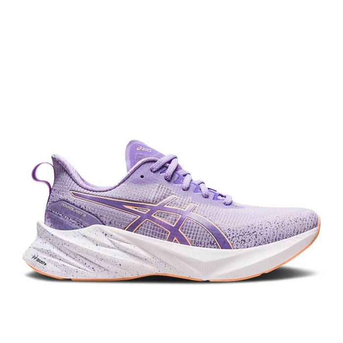 アシックス Asics 【 Wmns Novablast 3 Le \u0027Digital Violet Summer Dune\u0027 Women Digital Violet/Summer Dune 】 紫・相撲取り草 Summer 夏時 レディース 紫・相撲取り草 Summer 夏時