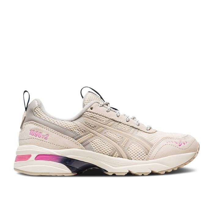 アシックス Asics 【 Wmns Gel 1090 V2 \u0027Oatmeal Pink\u0027 Women Oatmeal/Oyster Grey 】 レディース 薄墨色 薄墨色
