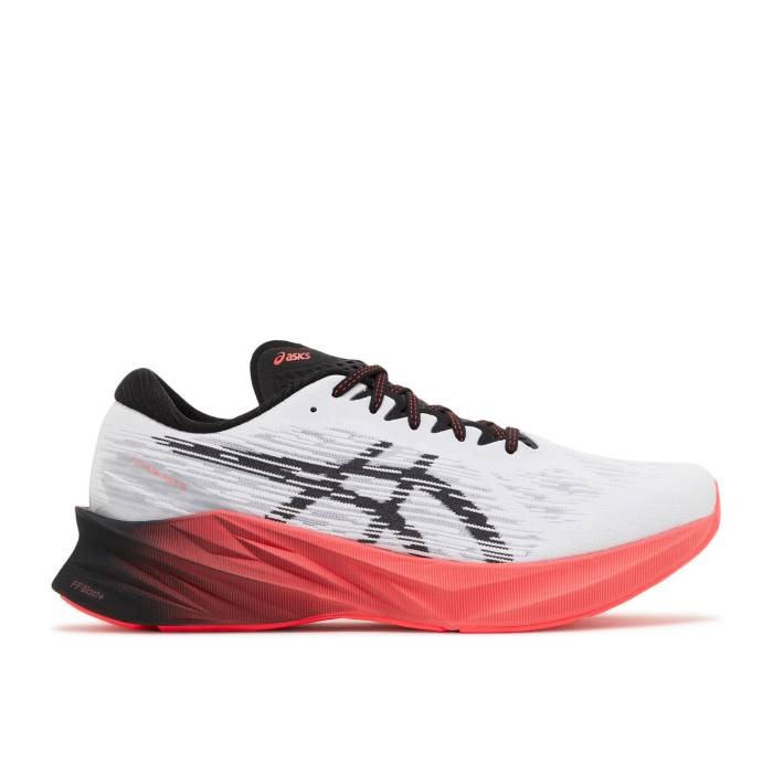 アシックス Asics 【 Novablast 3 'White Black Electric Red' Men White/Black 】 黒色 ブラック メンズ 白色 ホワイト 黒色 ブラック|スニケス