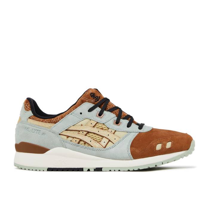 アシックス Asics 【 Costs X Gel Lyte 3 Og \u0027Cane Vine\u0027 Men Brown/Pea Green 】 メンズ 赤銅色 赤銅色 green 緑・緑であること