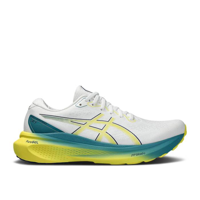 アシックス Asics 【 Gel Kayano 30 \u0027White Bright Yellow\u0027 Men White/Bright Yellow 】 メンズ 白いこと 白いこと yellow 黄味がかった・黄色