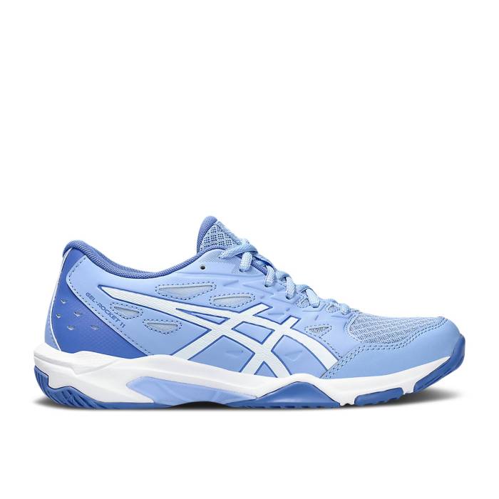アシックス Asics 【 Wmns Gel Rocket 11 \u0027Light Sapphire\u0027 Women Light Sapphire/White 】 レディース 白いこと 白いこと