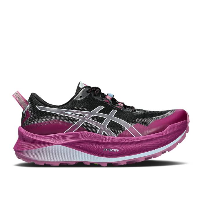 アシックス Asics 【 Wmns Trabuco Max 3 'Black Dark Fuchsia' Women Black/Light Blue 】 マックス レディース 黒色 ブラック 青色 ブルー