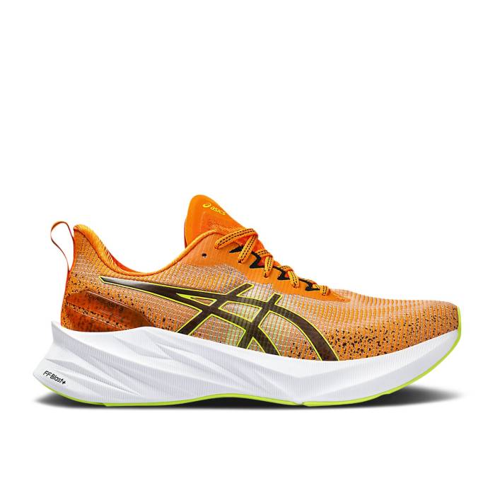 アシックス Asics 【 Novablast 3 Le 'Bright Orange Neon Lime' Men Bright Orange/Neon Lime 】 orange 橙・オレンジ メンズ orange 橙・オレンジ ライム|スニケス