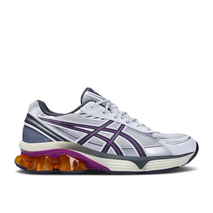 アシックス Asics 【 Gel Kinetic Fluent Truffle Grey Purple Men White/Truffle Grey 】 灰色 グレー メンズ 白色 ホワイト 灰色 グレー