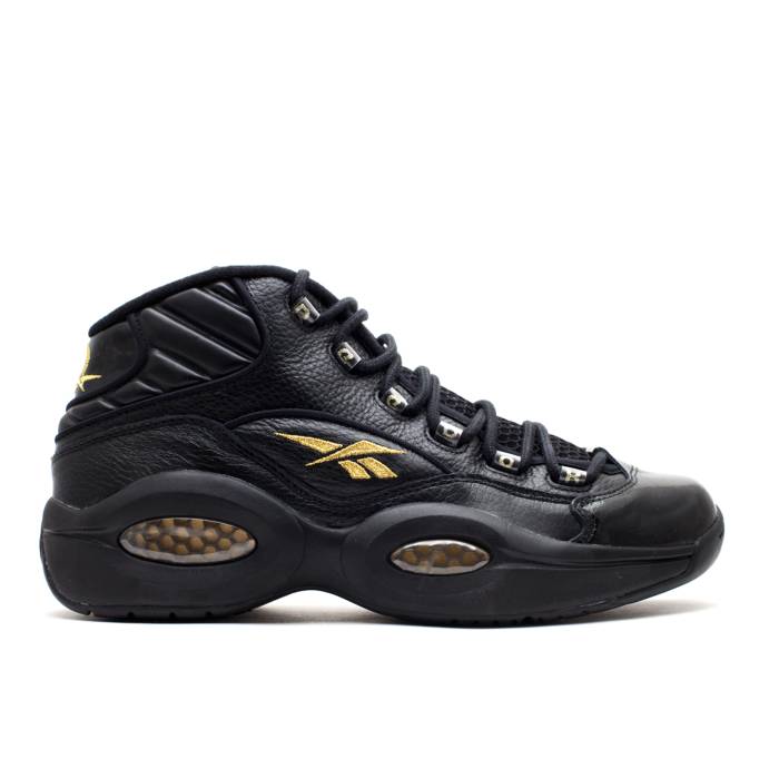 リーボック Reebok 【 Question Mid 'New Years Eve' Men Black/Gold 】 Question クエスチョン ミッド メンズ 黒色 ブラック ゴールド|スニケス