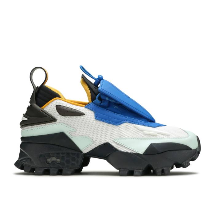 リーボック Reebok 【 Pyer Moss X Experiment 4 Trail Fury \u0027Fresco\u0027 Men White/Buff Blue/Gold 】 メンズ 白いこと 白いこと 青味 青み ゴールド