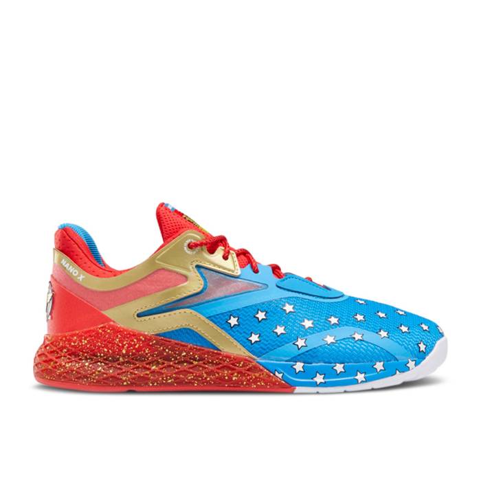 リーボック Reebok 【 Dc Comics X Nano X 'Wonder Woman' Men Horizon Blue/Primal Red/Gold Metallic 】 DC ディーシー コミックス ナノ メンズ 青色 ブルー Red 赤・レッド ゴールド