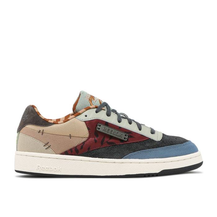 リーボック Reebok 【 Kung Fu Panda X Club C 85 Patchwork Men Gravel/Classic White/Beige 】 クラブ メンズ クラシック 白色 ホワイト ベージュ