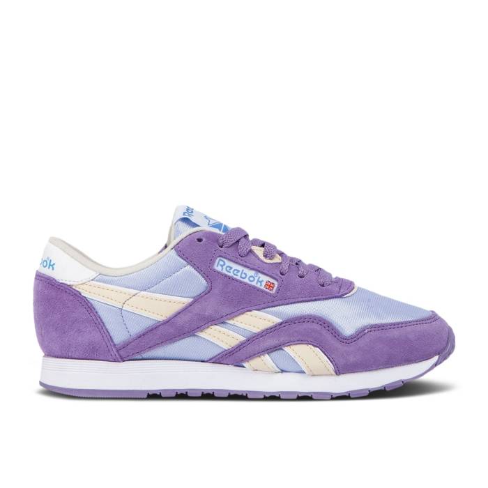 リーボック Reebok 【 Wmns Classic Nylon Archive \u0027Frozen Lilac\u0027 Women Frozen Lilac/Smoky Violet/White 】 古典派音楽 ナイロン レディース 紫・相撲取り草 白いこと 白いこと