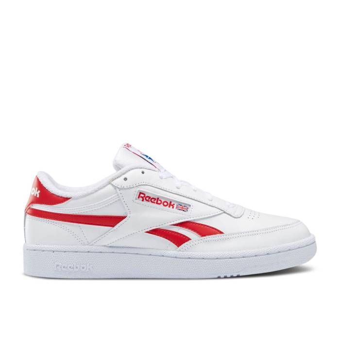 リーボック Reebok 【 Club C Revenge \u0027White Vector Red\u0027 Men Cloud White/Vector Red/Cloud White 】 野球クラブ メンズ 白いこと 白いこと Red 赤・赤いこと
