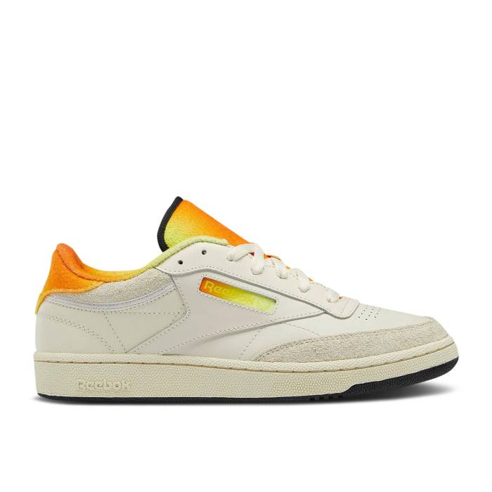 リーボック Reebok 【 Smiley X Club C 85 '50Th Anniversary' Men Alabaster/Citron/Trek Gold 】 クラブ メンズ ゴールド