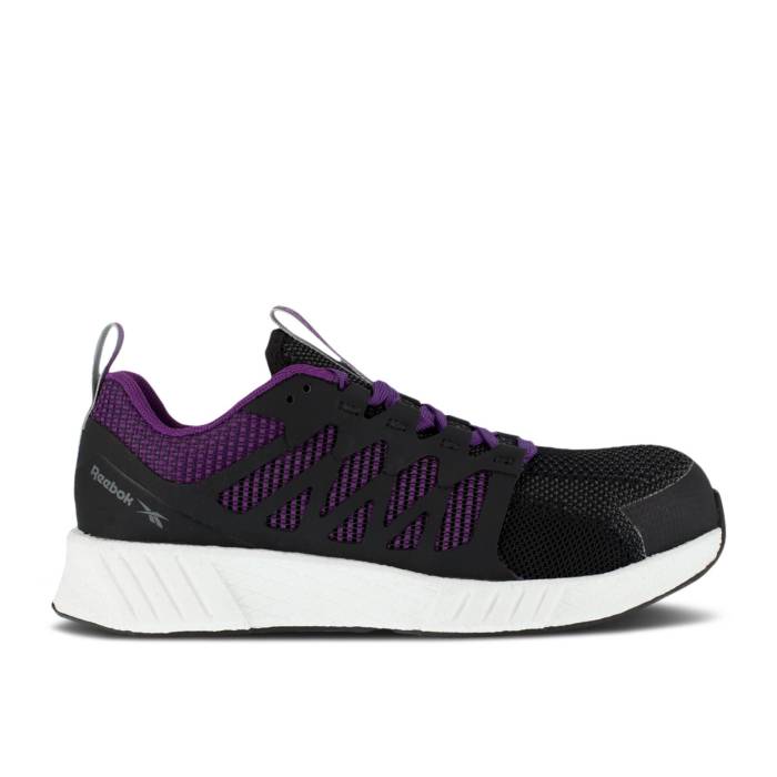 リーボック Reebok 【 Wmns Fusion Flexweave Work \u0027Black Purple\u0027 Women Black/Purple 】 Fusion 核融合反応 レディース 黒いこと 黒いこと Purple 紫・パープル