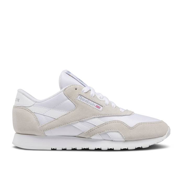 リーボック Reebok 【 Wmns Classic Nylon \u0027White Light Grey\u0027 2023 Women Footwear White/Footwear White/Footwear White 】 古典派音楽 ナイロン レディース 白いこと 白いこと
