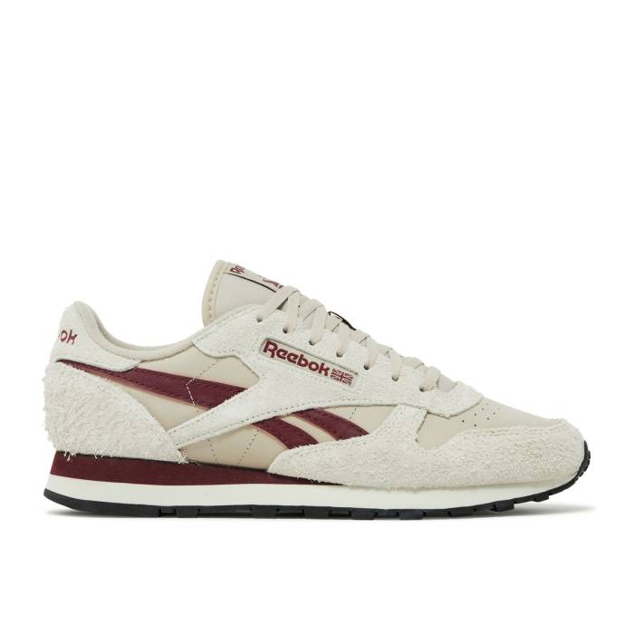 リーボック Reebok 【 Classic Leather 'Beige Classic Burgundy' Men Modern Beige/Alabaster/Classic Burgundy 】 クラシック レザー メンズ モダン ベージュ クラシック ワイン色・バーガンディー