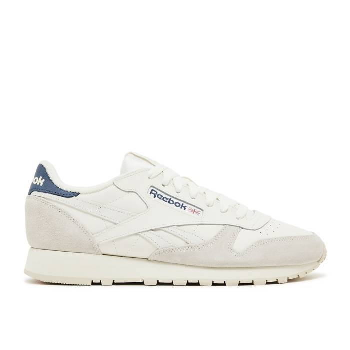 リーボック Reebok 【 Classic Leather 'Chalk Hoops Blue' Men Chalk/Stucco/Hoops Blue 】 クラシック レザー メンズ 青色 ブルー|スニケス