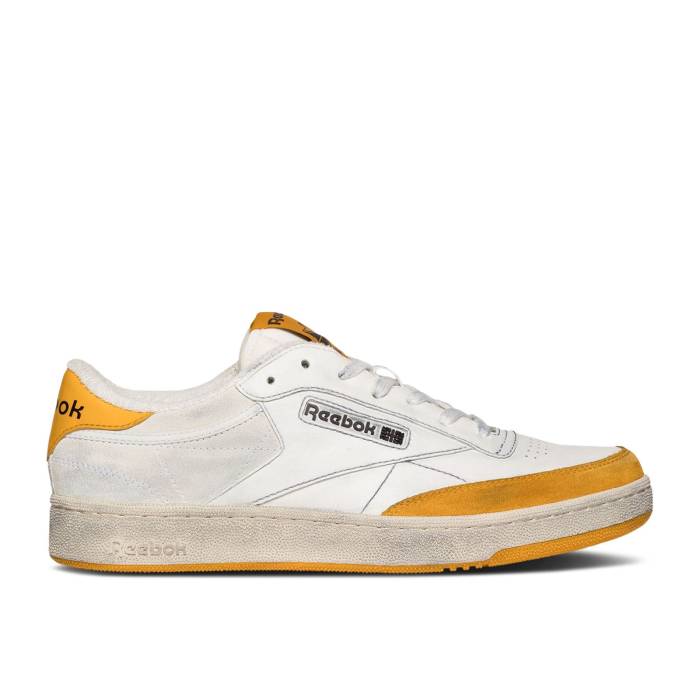 リーボック Reebok 【 Club C \u0027White Orange Distressed\u0027 Men White/Orange 】 野球クラブ orange 橙・オレンジ色 メンズ 白いこと 白いこと orange 橙・オレンジ色