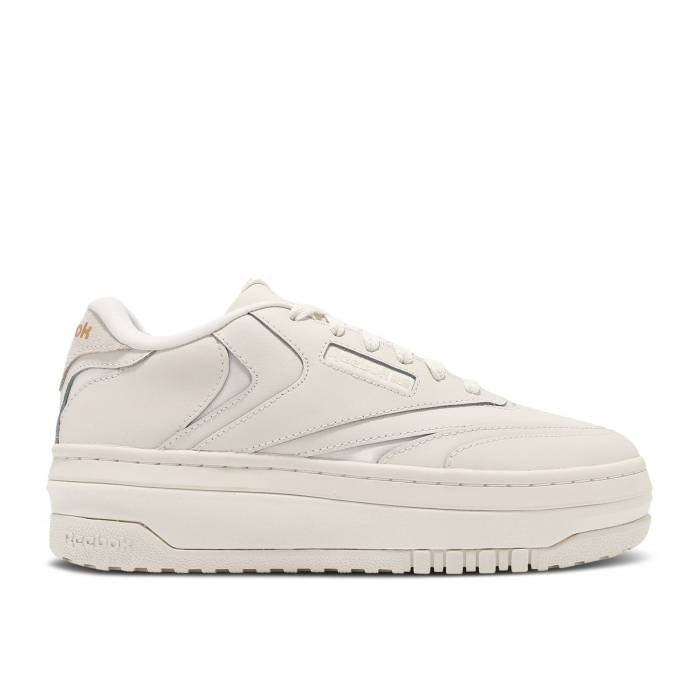 リーボック Reebok 【 Wmns Club C Extra 'Chalk Alabaster' Women Chalk/Alabaster/Gold Metallic 】 クラブ レディース ゴールド